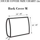 Sofa Covers Couch Covers for Sofa Pet Friendly Couch Cushion Covers Universal Sofa Covers Washable Stretch Slipcovers for Sectional Sofa (Texture Brown, Back Cover M)