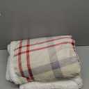 Eddie Bauer - Throw Blanket, Brushed Fleece & Plush Sherpa Bedding, Blanket for Couch & Bed (New Castle Red, 50" x 60")