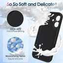 Mag-Ring Designed for iPhone 16 Case, Liquid Silicone [Moisturizing Factor] Extreme Soft Slim Phone Case with Stand [Compatible with MagSafe] for 16 6.1 inch Men Women, Black