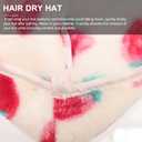 Healifty Hair Towel Wrap Coral Fleece Hair Drying Towels Cute Strawberry Absorbent Bath Hat Girl Shower Hat Quick Dry Cap Hair Wrap for Bathing