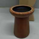 Pillar Candle Holders Set of 3 Wooden Candle Holders Decorative Wood Candlestick Holders for Living Room, Table Centerpiece for Wedding, Christmas, Party, Home - 6", 8", 10"