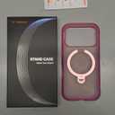 TORRAS Ostand Q3 Air for iPhone 17 Pro Case 6.3'' with Stronger Magnetic Stand, Fit for Magsafe, Airbags Miltary Protection, Camera Control for iPhone 17 Pro Case, Shockproof & Stylish, Neon Pink