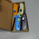 Butane Lighter, 4pcs Refillable Long Flame Lighter for BBQ Candle(No Butane Inside) (Blue)