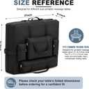 AceOrbit Wheeled Massage Table Carrying Case Heavy Duty Travel Carrier, 37 x 31.5 x 9 inch