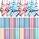 Redbaker 16 Packs 59 x 28 inches Oversized Beach Towel Bulk Extra Large Pool Towels Set Microfiber Quick Dry Swim Towel Blanket for Women Men Adult Bath Travel (Gradient Color,Vertical Stripe)