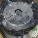 Arc Floor Lamp for Living Room, Stylish Rattan Boho Floor Lamp with 3 Color Temperature Dimmable LED Bulb, Farmhouse Tall Lamp, Arched Standing Lamp for Office Bedroom Living Room Corner (Black)