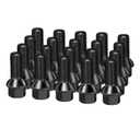 Dynofit M14x1.5 Lug Bolts Fit OEM Rims Compatible with Audi A3 A4 A8 S1 S2 S3 S8, 20PCS 28mm Shank 17mm Hex R12 Ball Seat Wheel Bolts fit Glof Tiguan GTI Jetta Passat,Replacement OE No#610-319 431-601