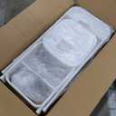 Sweetcrispy Folding Chair 4 Pack, Plastic Foldable Chairs with 330-Pound Capacity, Sturdy Metal Portable Chair, Easy to Use and Store, Outdoor and Indoor, for Home, Office, Party, Comfy, White