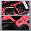 FPVtosky Hard Carrying Case for Nintendo Switch 2, Hard Shell Travel Protective Case for Switch 2 grip, 2 Pro Controllers, 22 Game Cards and Other Switch 2 accessories (Colour)