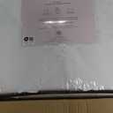 Laura Ashley - Twin XL Comforter Set, Reversible Cotton Bedding with Matching Shams, Lightweight for Year Round Use, Dorm Essentials (Norah Solid White)