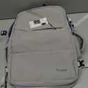 Taygeer Carry On Backpack, Womens Travel Backpack with Water Bottle Pocket & Shoe Pouch, Laptop Mochila 15.6inch Flight Approved, College Teacher Tote Bag for Business Travel Supplies, Grey (Large, Elephant Gray)