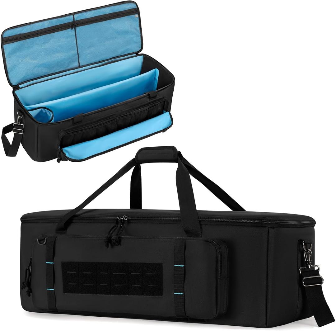 samdew 30 Inch Telescope Bag, Telescope Carrying Case with Secure Buckles Compatible with Celestron Telescope Tube & Tripod with Anti-Slip Shoulder Strap and Pockets, Bag Only