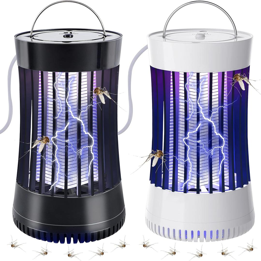 Lulu Home 2 Packs Indoor Bug Zapper with Fan, 1500V High Voltage Lighted Mosquito Lamp Trap, USB Cable Plug-in Electric Insect Killer Catching Moth Mosquitoes Gnat Fruit Flies (NO Battery) Lulu Home 2 Packs Indoor Bug Zapper with Fan, 1500V High Voltage Lighted Mosquito Lamp Trap, USB Cable Plug-in Electric Insect Killer Catching Moth Mosquitoes Gnat Fruit Flies (NO Battery)