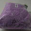 Women's Shaggy Faux Fur Outwear Coat Jacket Long Sleeve Warm Winter (Large, Light Purple)
