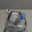 2-in-1 Upgraded Inflatable Dog Cone Collar with Detachable Anti-Licking Shield, Soft Adjustable Elizabethan Collar for Dogs After Surgery (M, Grey)