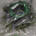 2 Pcs Christmas DIY Green Wreath 10 Inch Green Artificial Wreaths DIY Faux Plain Wreaths Front Door Green Farmhouse Cabinets Wreath Indoor Outdoor Wall Decor(Pine Needle)