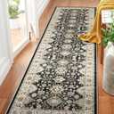 TOPRUUG Washable Runner Rug 2x7 Hallway Runner Rug Non Slip Runner Rugs with Rubber Backing Soft Kitchen Farmhouse Distressed Carpet for Living Room Bedroom Bathroom