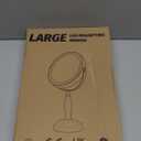 Makeup Mirror with Light, 30x Magnifying Mirror with 3 Lights Colors, 5000mAh Vanity Mirror Brushed Nickel - 360 Rotation, Brightness Adjustable Magnification, Modern Style Side Touch + Side Charge