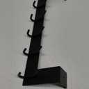 WEBI Over The Door Hooks Door Hanger:Over The Door Towel Rack with 6 Coat Hooks for Hanging,Towel Hanger Door Coat Hanger Door Coat Rack for Towels,Jacket,Clothes,Back of Bathroom,Black (1 Pack)