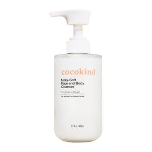 Cocokind Milky-Soft Face and Body Cleanser, Hydrating Facial & Body Wash for Sensitive Skin, Gentle Cleanser with Ceramides, Fragrance-Free & Clinically Tested, 13.5 oz