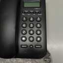 Corded Basic Landline Phone, TelPal FSK/DTMF Simple Caller ID Telephone with LCD Incoming Call Number Display, Small Desk/Wall Mountable Analog Phone for Home Office (Black)