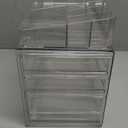 ZHIAI Stackable Storage Drawer, Acrylic Organizer, Cosmetic Organizer for Dresser, Vanity, Kitchen Cabinet, Bathroom, Under Sink, Home Organization and Storage (1 Top 3 Drawers)