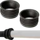 Fernco P33U-305 3-in. Service Weight Cast Iron Hub to 3-in. Sch. 40 PVC Compression Donut, 2-Pack