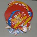 Vesici Set of 4 Carnival Theme Ferris Wheel Centerpieces and Cupcake Stands 3 Tier Cardboard Cupcake Holder for Dessert Displays Birthday Party Decorations