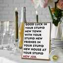 3 x Funny Leaving Card for Him Her, Unique Going Away Gift for Friend Coworker Colleagues, Naughty New Job Cards Gift for Men Women, Good Luck In New Job Card (ES100)