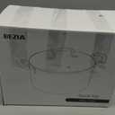 8 Quart Nonstick Stock Pot with Lid, BEZIA Ceramic Soup Pot with Lid, Induction Ready, Large Cooking Pot with Silicone Handle, Compatible with All Cooktops, Dishwasher Safe