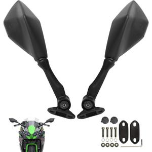 Mokuo Foldable Motorcycle Mirrors Fit for Ninja 250 ZX6R 636 300R EX300 ABS 2011-2018 / Ninja 400 2018-2023 / kawasaki ninja 500 accessories/Ninja 650 Mirrors
