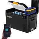 BougeRV Car Refrigerator with 240Wh LiFePO4 Battery, CRX3 23 Quart, -4℉~68℉, 23 QT+240Wh Battery
