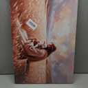 Jesus And Lamb Canvas Wall Art Christ Jesus Finds The Lost Lamb The Shepherd Painting Picture Wall Decor Religious Beliefs Poster Print Artwork for Living Room Bedroom Church Home Decoration (24"L x 16"W)