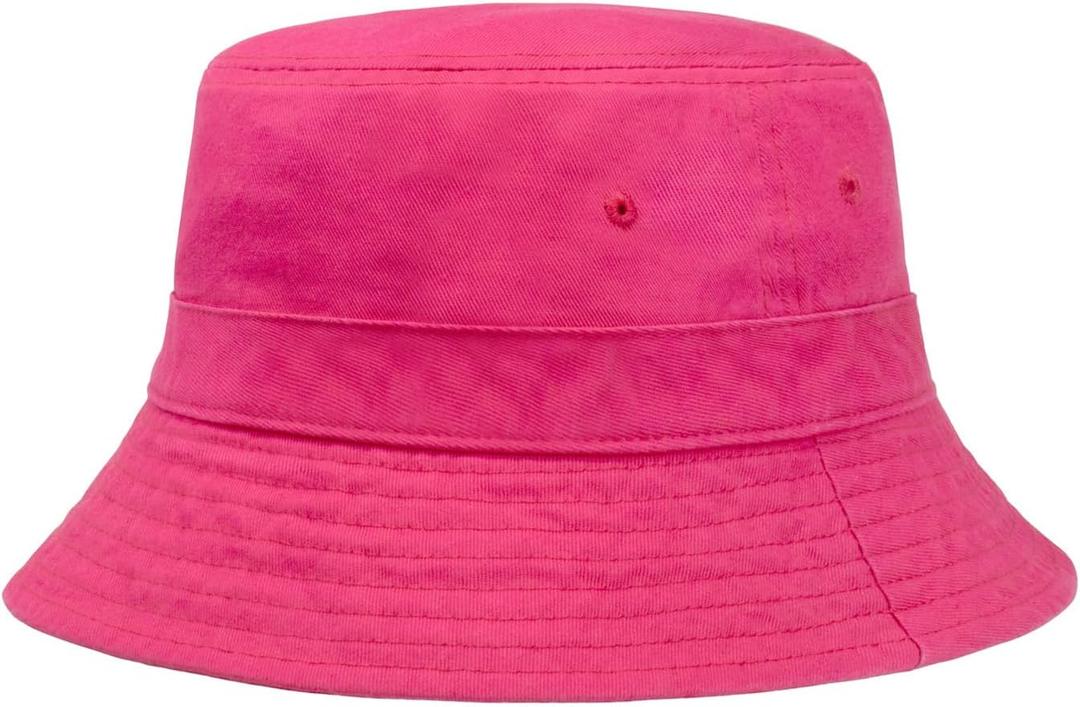 Hot Summer Bucket Hat - Trendy Cotton Sun Hat for Beach, Golf, Fishing - Fun Outdoor Vacation Boonie for Men and Women
