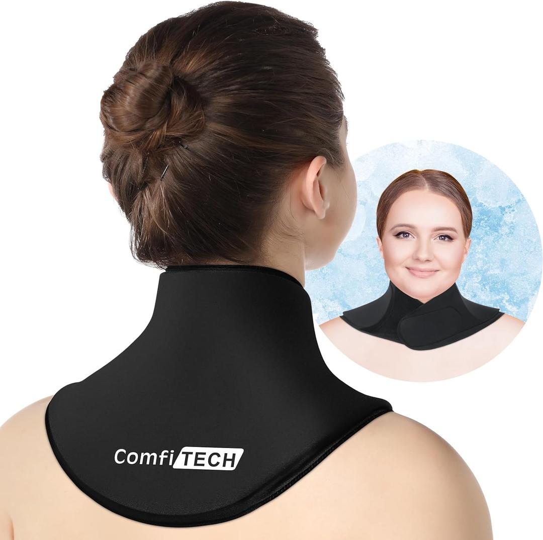 ComfiTECH Neck Ice Pack Wrap Gel, Cooling Pad for Cervical and Shoulder, Large, 1 Pack