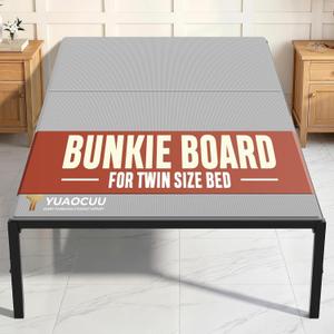 Bunkie Board Twin Size 38x75" 10mm Mattress Support - Heavy Duty Anti-Sag | Breathable, noise minimizing, moisture resistant, non-slip, low profile, for platform beds, slatted frames, box springs