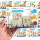 12 Pack Pre-Packaged Train Party Favors, Wooden Train Painting Kits, Choo Choo 2nd Birthday Decorations, Toddler Party Favors & Goodie Bag Stuffers for Kids 3-5