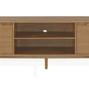 Walker Edison Adair 70 in. Modern 2 Door Solid Wood TV Stand (Caramel) W70ADR2DCA