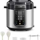 COMFEE Pressure Cooker 6 Quart with 13 Cooking Functions, Olla de Presion Non-Stick Pot Yogurt Maker Rice Cooker Slow Cooker Saut Steamer, Healthy Ceramic Inner Pot (Black)