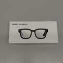 AI Smart Glasses - 800W HD Camera, 1080P Video, Voice Control, Bluetooth/Wi-Fi, 220mAh Fast Charging, Lightweight for Hands-Free Recording(Anti-Blue Lights & Sunglasses Lenses Included-Black)