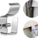 12 Pack Vinyl Siding Screws Hooks, Stainless Steel Outdoor Siding Screw Hanger, No-Hole Needed Vinyl Siding Clips Hook for Mounting Mailbox, Security Light, Address Plaque, House Number