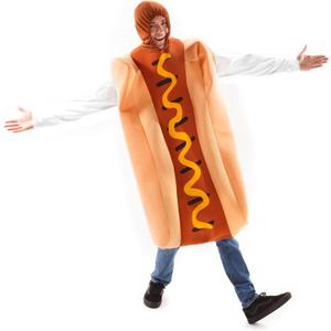 Footlong Hot Dog & Wiener Bun Halloween Costume - Unisex Men Women Sausage Suit