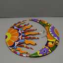 SUNNYPARK Metal Sun and Moon Wall Art Decor, 16" Colorful Handcrafted Mexican Talavera celestial Wall Sculptures Hanging for Indoor Outdoor Living Room, Garden, Patio