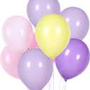 Princess Birthday Party Decorations Supplies Long Hair Princess Balloons Arch Garland Kit - 144pcs Long Hair Princess Balloon for Girl Birthday Party Supplies (purple)