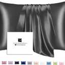 Ravmix Silk Pillowcase for Hair and Skin with Hidden Zipper, Both Sides 21Momme Mulberry Silk Cooling Pillow Case Standard Size 2026inches, 1PCS, Black (Standard Size(20"x26"), Black)
