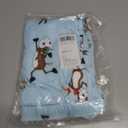 Mens Pajama Pants Soft Lightweight Lounge Sleep Pants, PJ Bottoms with Two Pockets (Blue)