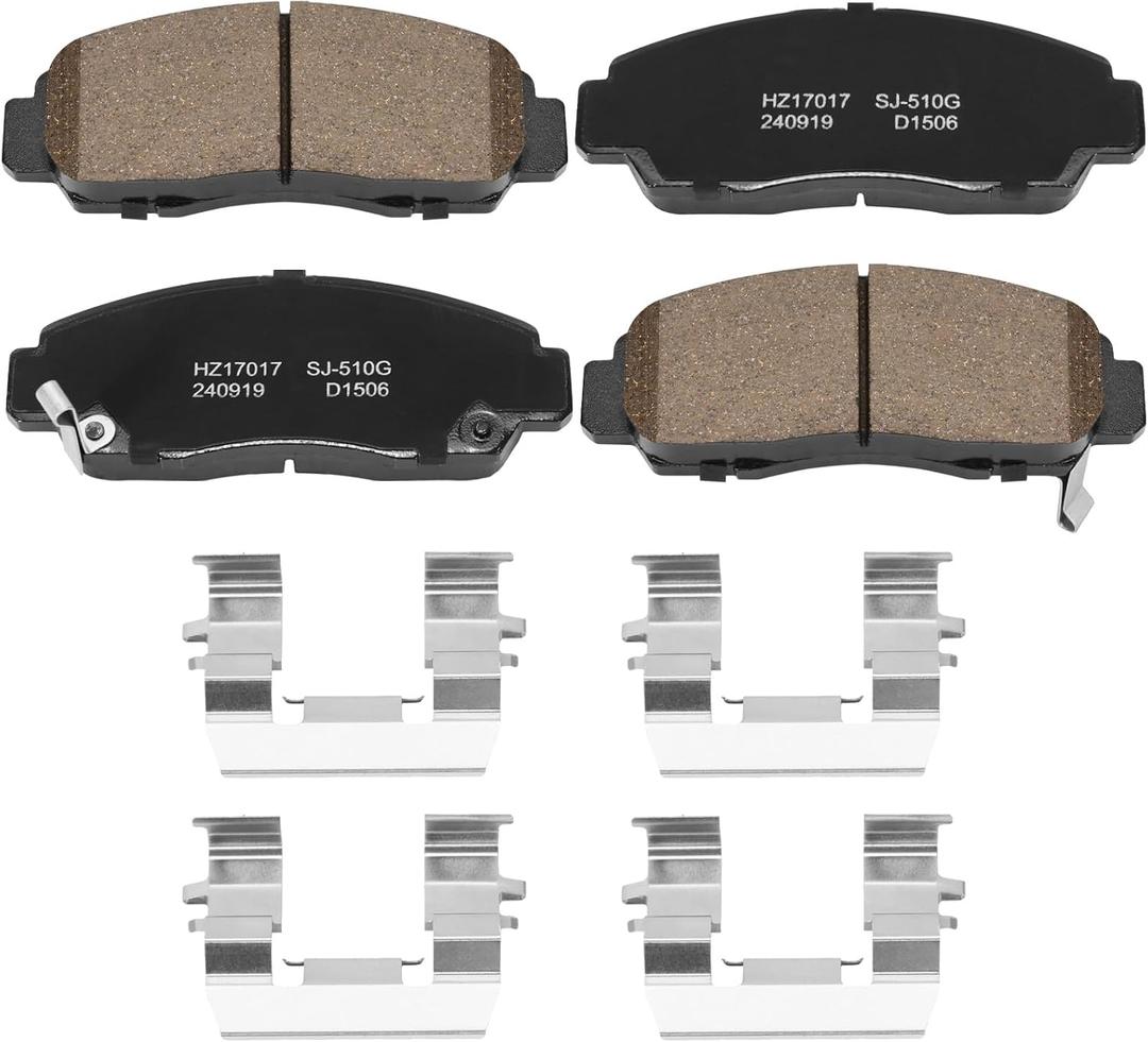 D787/D1506 Front Ceramic Brake Pads for Honda Accord EX/EX-L 2010-2012, for Acura TSX 2011-2014