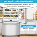 W10827914 Pantry Drawer Door Cover Compatible with kenmore whirlpool maytag Refrigerator, Replaces Part W10165964 drawer lid 12656820 12656823 1455167 Pantry drawer top front lid, White