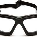 PYRAMEX I-Force Sporty Dual Pane Anti-Fog Goggle, Black Frame/Clear Anti-Fog Lens
