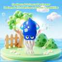 Crawling Dancing Octopus Toy for Kids Rechargeable Interactive Sensory Toy with LED Lights & Music, Fun Tummy Time Gift for Birthdays & Holidays (Blue)
